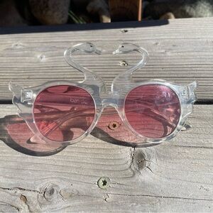 Ban.do Swan-Shaped Sunglasses with Rose Lenses